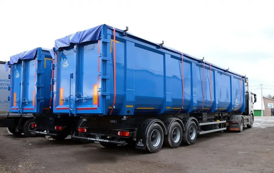 Полуприцеп-ломовоз Тонар SH3-74M (97464) - высота ССУ 1300
